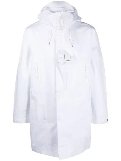 C.p. Company Coats In White