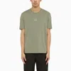 C.P. COMPANY C.P. COMPANY COTTON AGAVE GREEN T-SHIRT WITH LOGO MEN