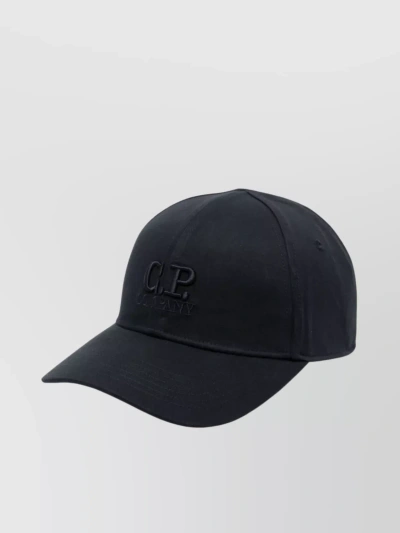 C.p. Company Hat With Logo In Black