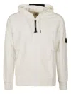 C.p. Company Cp Company Mens Gauze White Flatt Nylon Lens-detail Relaxed-fit Hooded Shell Jacket In Gauze White