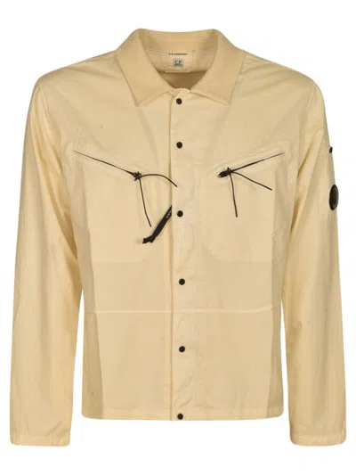 C.p. Company Double Pocket Zip Jacket In Green