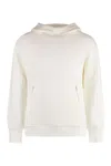 C.p. Company C.p.company Goggle Cotton Hoodie In Panna