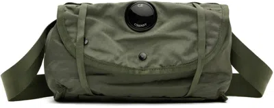 C.p. Company Green Nylon B Waistband Pouch In Agave Green 627