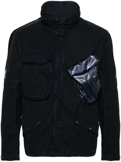 C.p. Company High-neck Jacket In Blue
