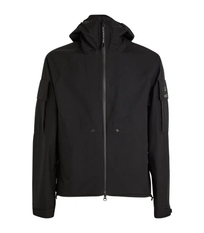 C.p. Company Hooded Water-resistant Jacket In Black