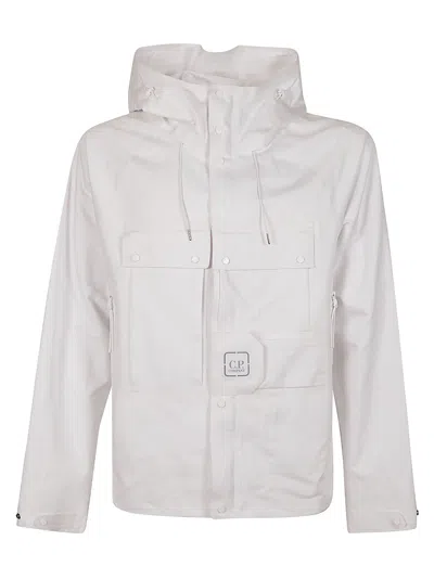 C.p. Company Hyst Medium Jacket In White