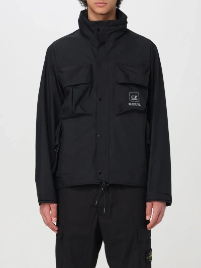C.p. Company C.p.company Technical Fabric Jacket With Internal Removable Down Jacket In Black