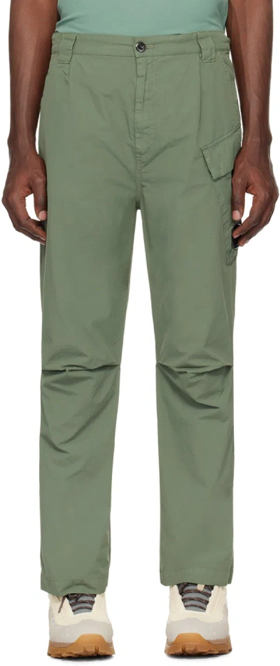 C.p. Company Khaki Lens Cargo Pants In Agave Green 627