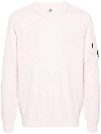 C.p. Company Knit Crew-neck Sweater In Pink