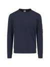 C.p. Company C. P. Company Man Sweater Midnight Blue Size 46 Cotton In Total Eclipse