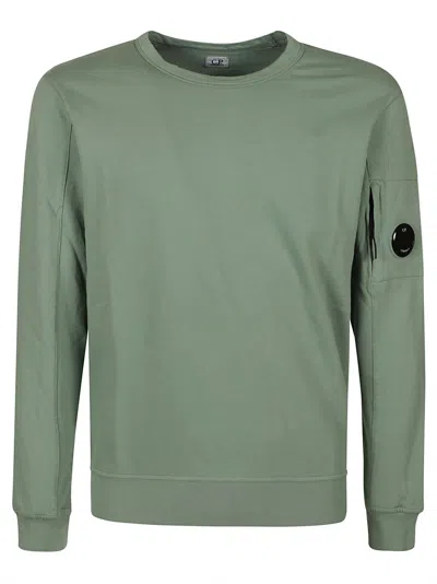C.p. Company Light Fleece Sweatshirt In Green
