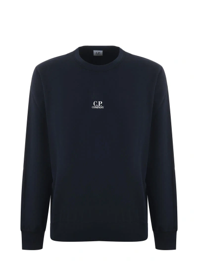 C.p. Company Lightweight Sweatshirt In Blu Scuro