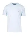 C.p. Company Logo Embroidered T-shirt In Starlight Blue