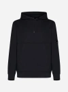 C.P. COMPANY LOGO-PLAQUE COTTON HOODIE