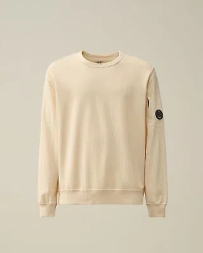 Pre-owned C.p. Company Man Long Sleeve Sweatshirt Cream 17521 In White