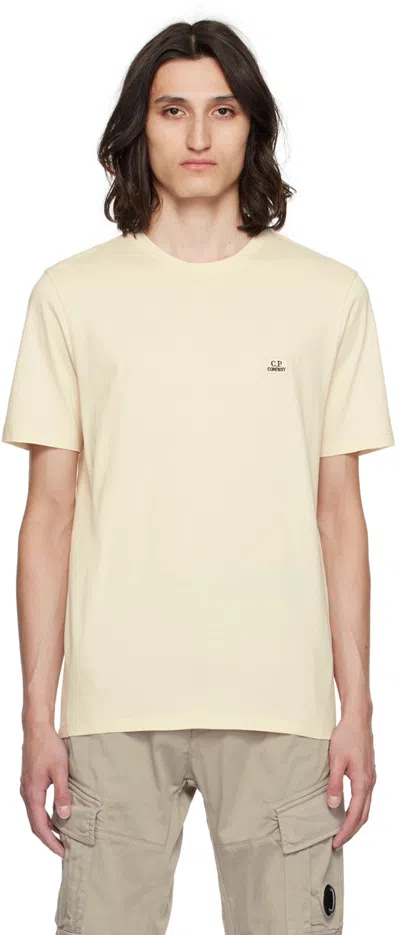 C.p. Company Off-white Patch T-shirt In Pistachio Shell 402