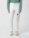 C.p. Company Lens-detail Trousers In White