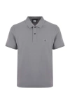 C.p. Company Polo Logo Bordado In Grigio