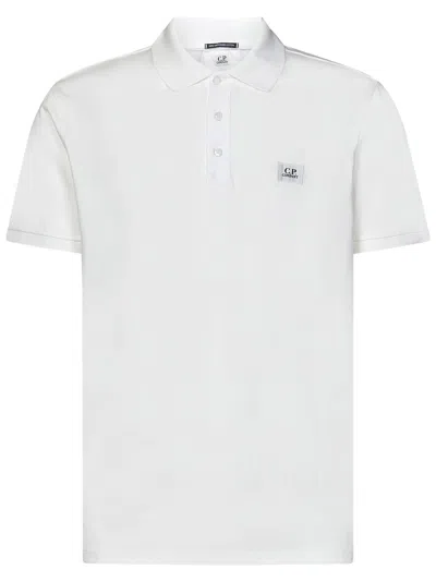 C.p. Company Polo Shirt In White