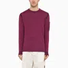 C.p. Company C.p.company Red Linen-blend Crew-neck Sweater In Red