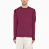 C.p. Company C.p.company Red Linen-blend Crew-neck Sweater In Red
