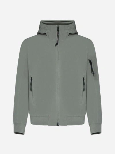 C.p. Company Shell-r Hooded Jacket In Agave Green