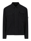 C.p. Company C.p.company Cotton Overshirt In Black