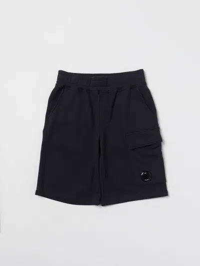 C.p. Company Shorts  Kids Color Blue In Blue