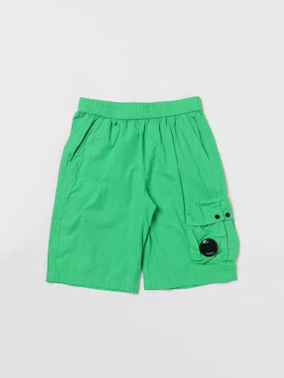 C.p. Company Shorts  Kids Color Green