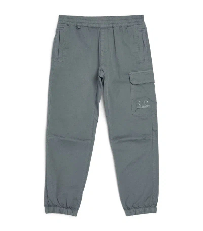 C.p. Company Kids' Slim-leg Cargo Trousers (4-14 Years) In Grey