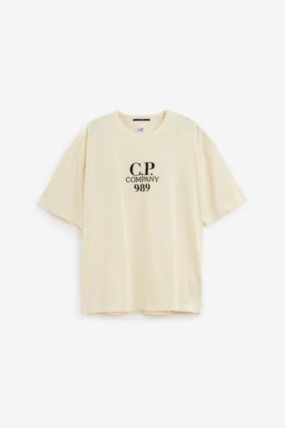 C.p. Company T-shirts In Cream