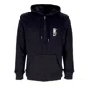 C1rca Lopez 50 Zip Hood Men's Sweatshirt Black/white In Black/white