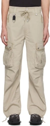 C2h4 Beige Volcano Pants In Volcano Khaki