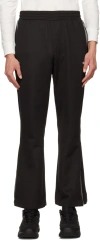 C2h4 Black Fairshaped Layer Panelled Lounge Pants In Graphite Gray