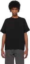 C2h4 Black Founder Fold-over T-shirt In Black