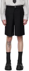 C2h4 Staff Uniform Logo-plaque Shorts In Black