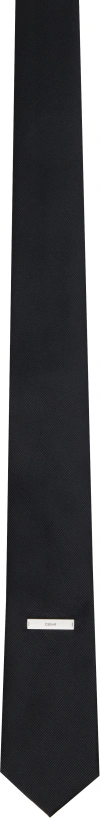 C2h4 Black Tagged Tie In Black
