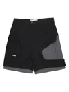 C2h4 Crooked Tactic Shorts In Schwarz