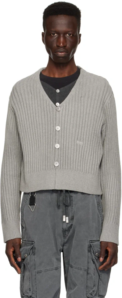 C2h4 Grey Literary Layered Cardigan