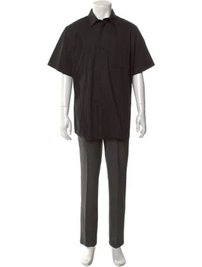 Pre-owned C2h4 Short Sleeve Shirt In Black