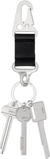 C2h4 Silver & Black Kazimir Keychain In Silver & Black