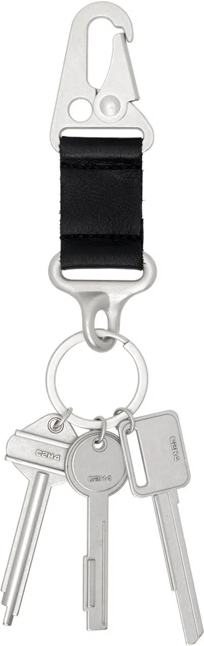 C2h4 Silver & Black Kazimir Keychain