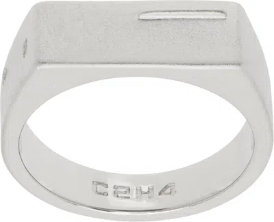 C2h4 Silver Basics Square Ring
