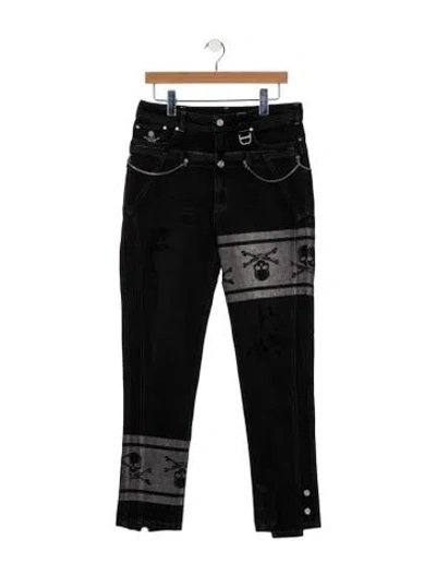 Pre-owned C2h4 Skinny Jeans In Gray