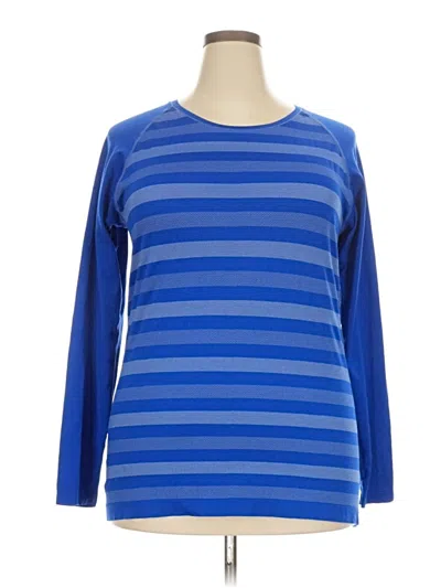 Pre-owned C9 By Champion 3/4 Sleeve T-shirt In Blue