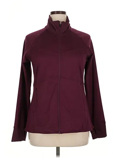 Pre-owned C9 By Champion Long Sleeve Top Burgundy Turtleneck Tops