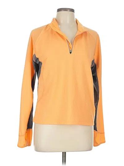 Pre-owned C9 By Champion Long Sleeve Top Orange Mock Neckline Tops