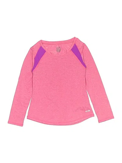 Pre-owned C9 By Champion Kids' Long Sleeve Top Pink Crew Neck Tops