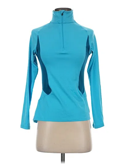 Pre-owned C9 By Champion Long Sleeve Top Teal Turtleneck Tops In Blue