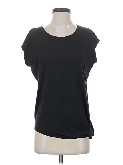 Pre-owned C9 By Champion Short Sleeve Top Black Scoop Neck Tops